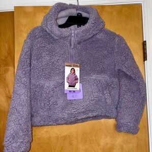 Kids 1/2 zip Sherpa